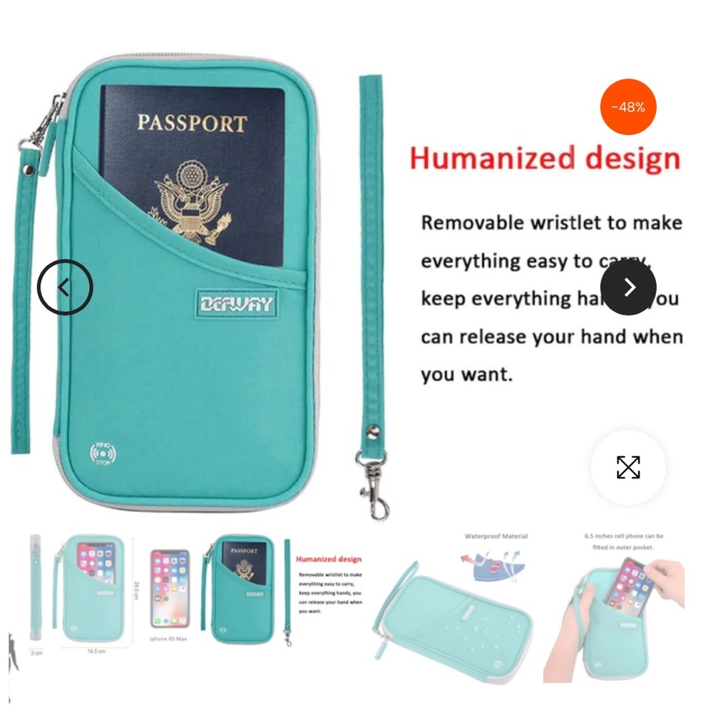 DEFWAY Family Passport Holder (Green)